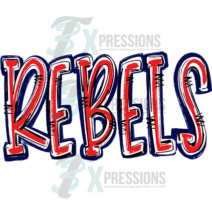 Rebels red and black spirit stack