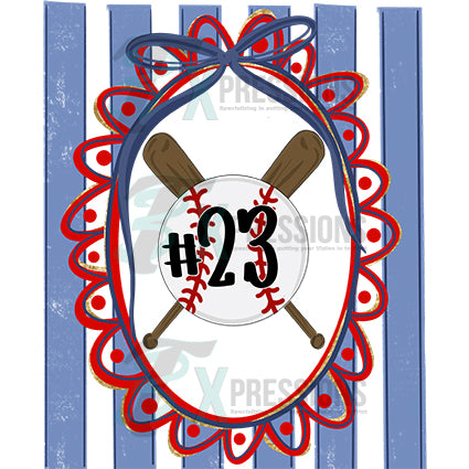 Personalized Baseball Stripes
