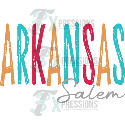 Personalized Spring color Word with script under