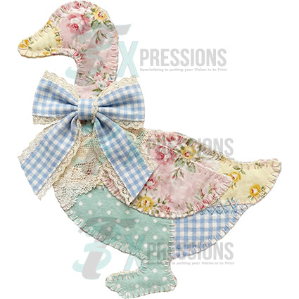 Pastel Patchwork Goose