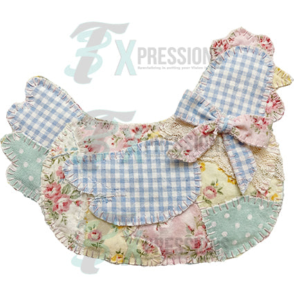 Pastel Patchwork Hen