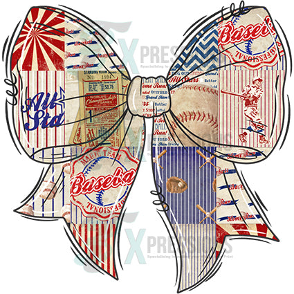 Vintage Baseball Bow