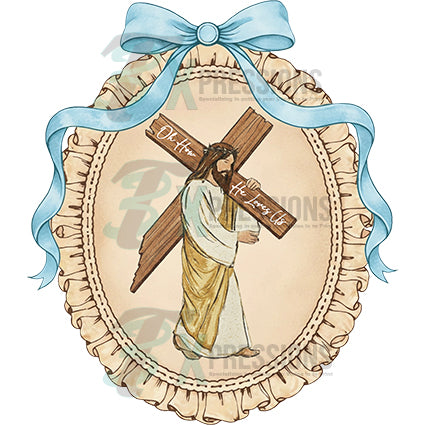 Jesus carrying a cross