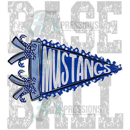 Personalized Distressed stacked words with pennant - Bling3t