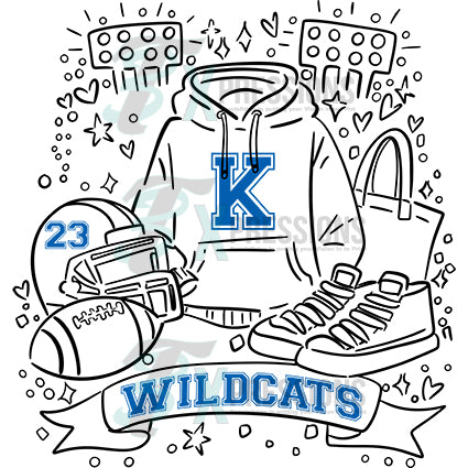 Personalized Football sketch - Bling3t