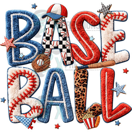 baseball 2 lines - Bling3t