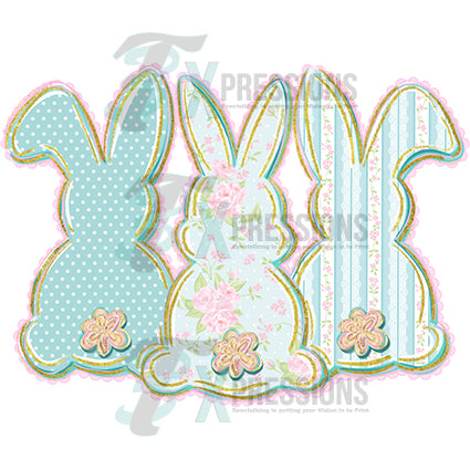 Easter Bunny Trio - Bling3t