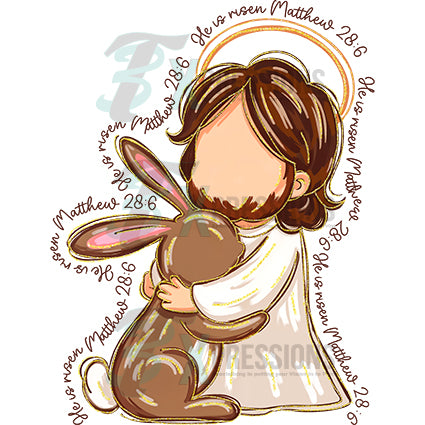 Jesus hugs the lamb - Bling3t