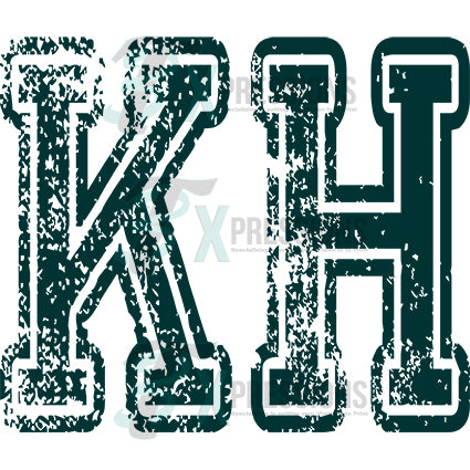 Personalized Distressed Letters up to 3 - Bling3t