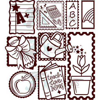 Teacher Stamps - Bling3t
