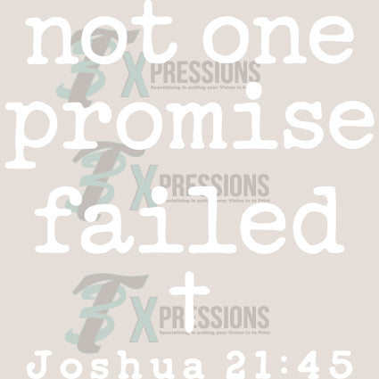 White Not One Promise failed - Bling3t