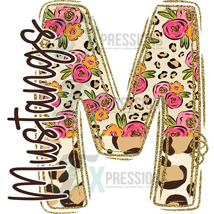 Personalized Floral Leopard Letter - Bling3t