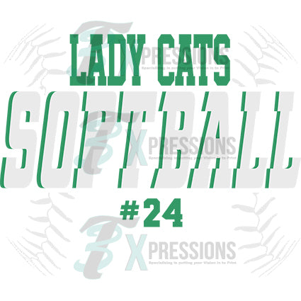 Personalized Softball Mascot with number - Bling3t