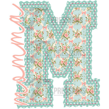 Personalized Sweet Vintage Letter script up the side - Bling3t