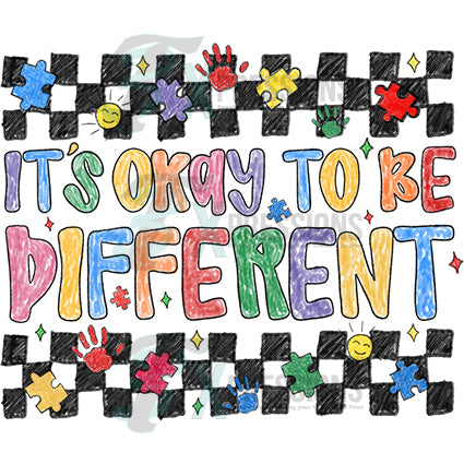 It's ok to be different autism awareness - Bling3t