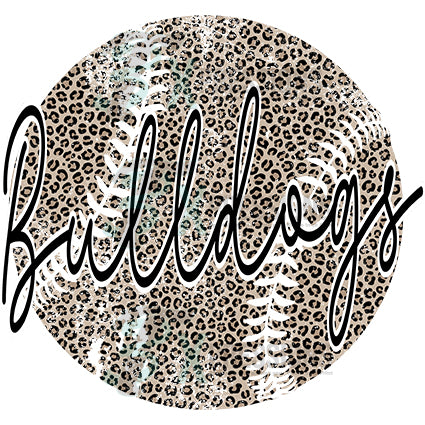 Personalized leopard baseball softball