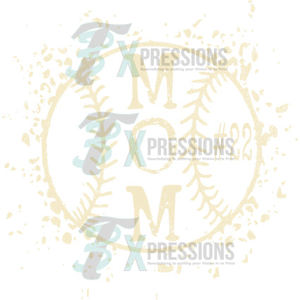 Personalized splatter baseball