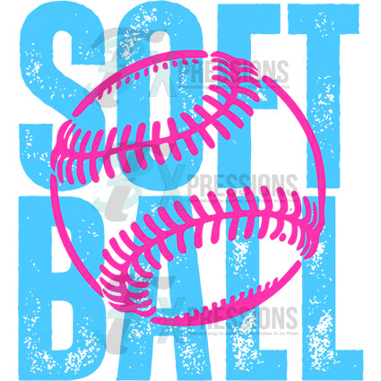 Softball blue and pink