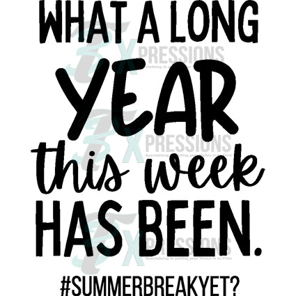 What a long year this week has been