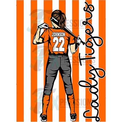 Personalized softball player - Bling3t