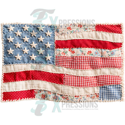 USA Flag patchwork