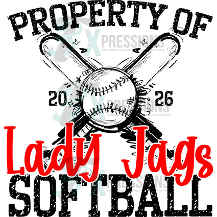 Personalized Softball Property of