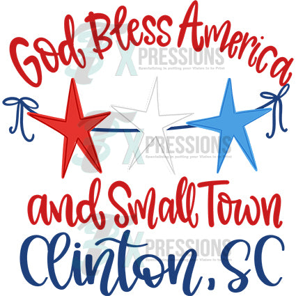 God Bless America Clinton SC - Bling3t