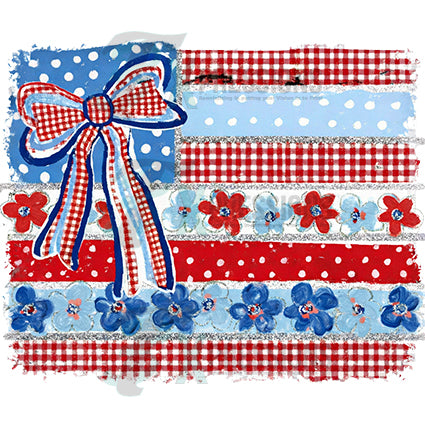 USA Flag floral - Bling3t