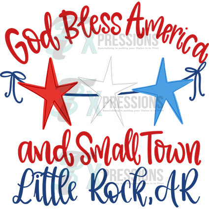 Personalized God Bless America and Small Town - Bling3t