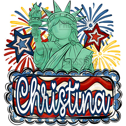 Personalized Statue of Liberty - Bling3t