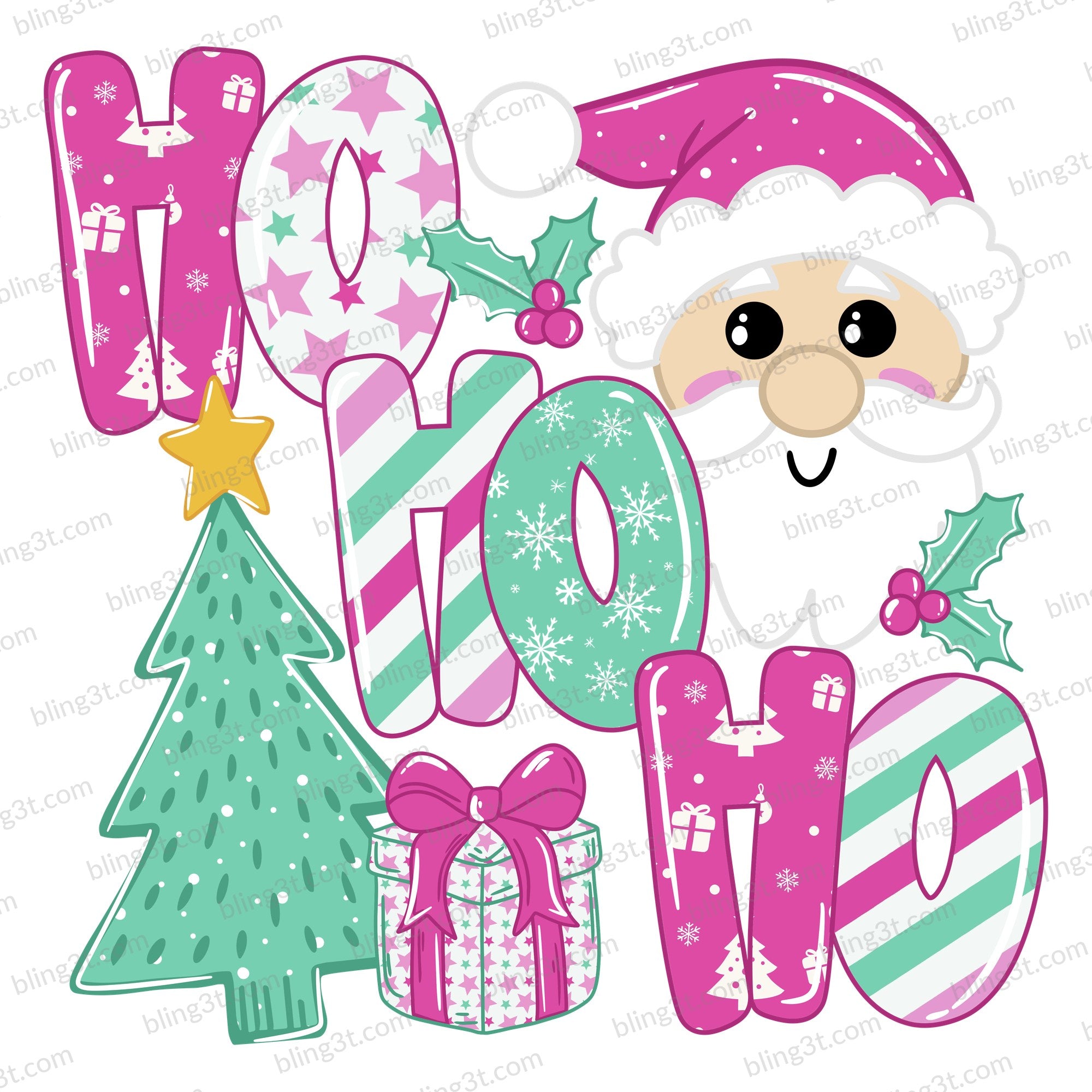 Ho Ho Ho Pink Santa