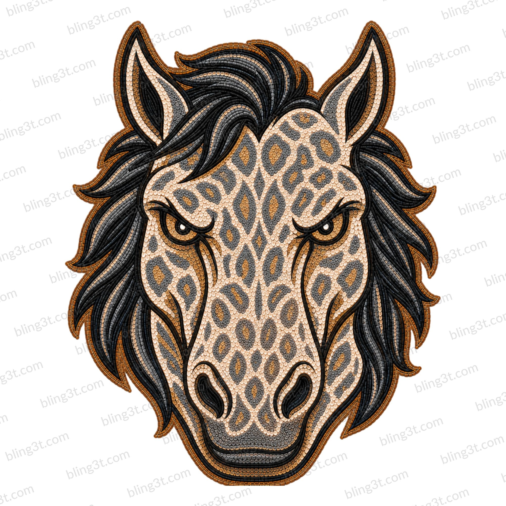 Leopard Mustang Mascot