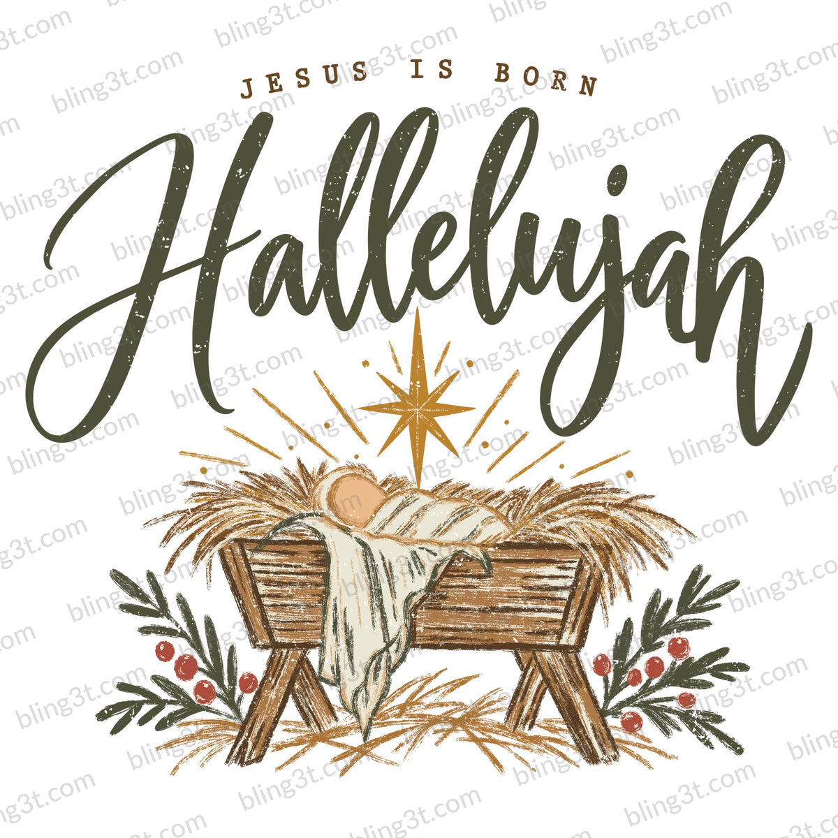 Jesus Is Born Hallelujah Manger