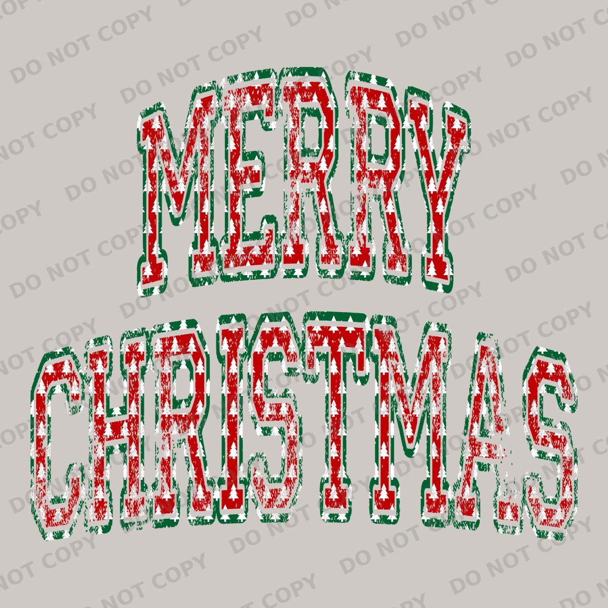 Merry Christmas Tree Cutout Varsity Letters