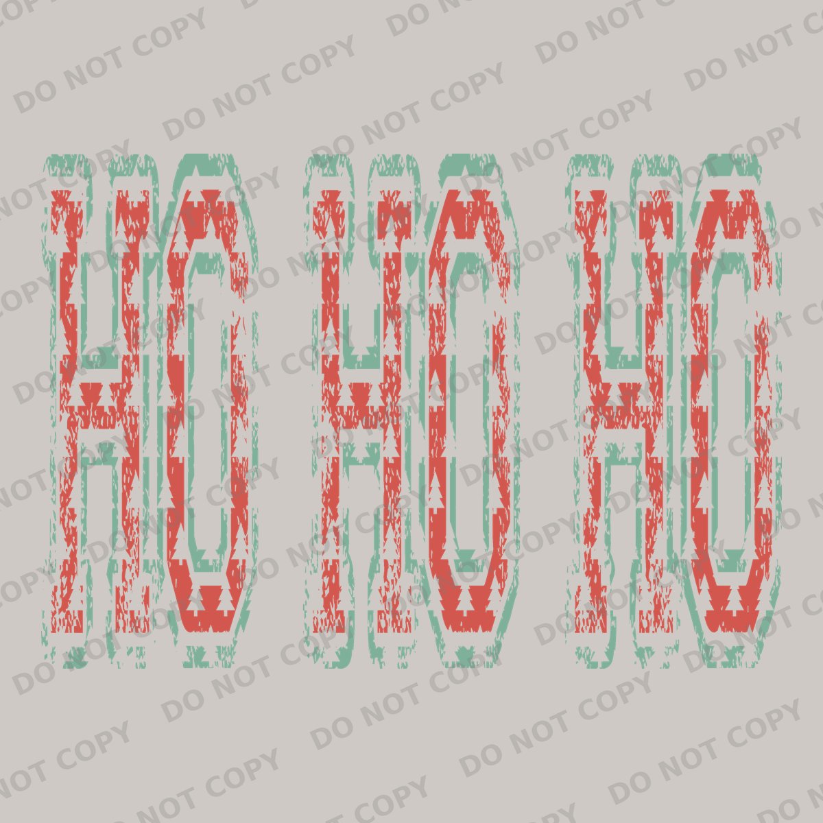 Ho Ho Ho Tree Cutout Varsity Letters