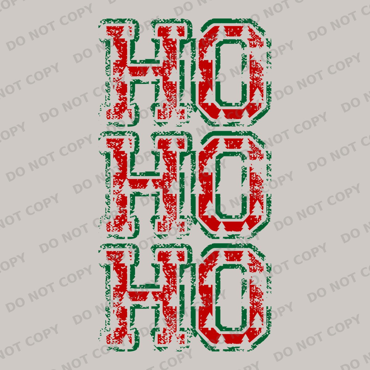 Ho Ho Ho Tree Cutout Varsity Letters