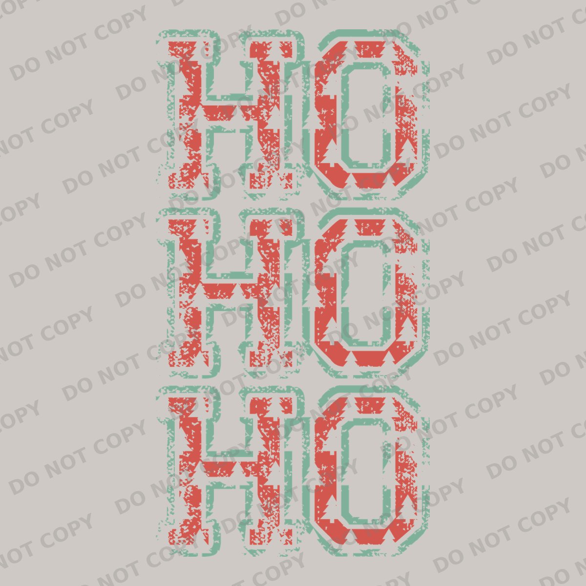 Ho Ho Ho Tree Cutout Varsity Letters