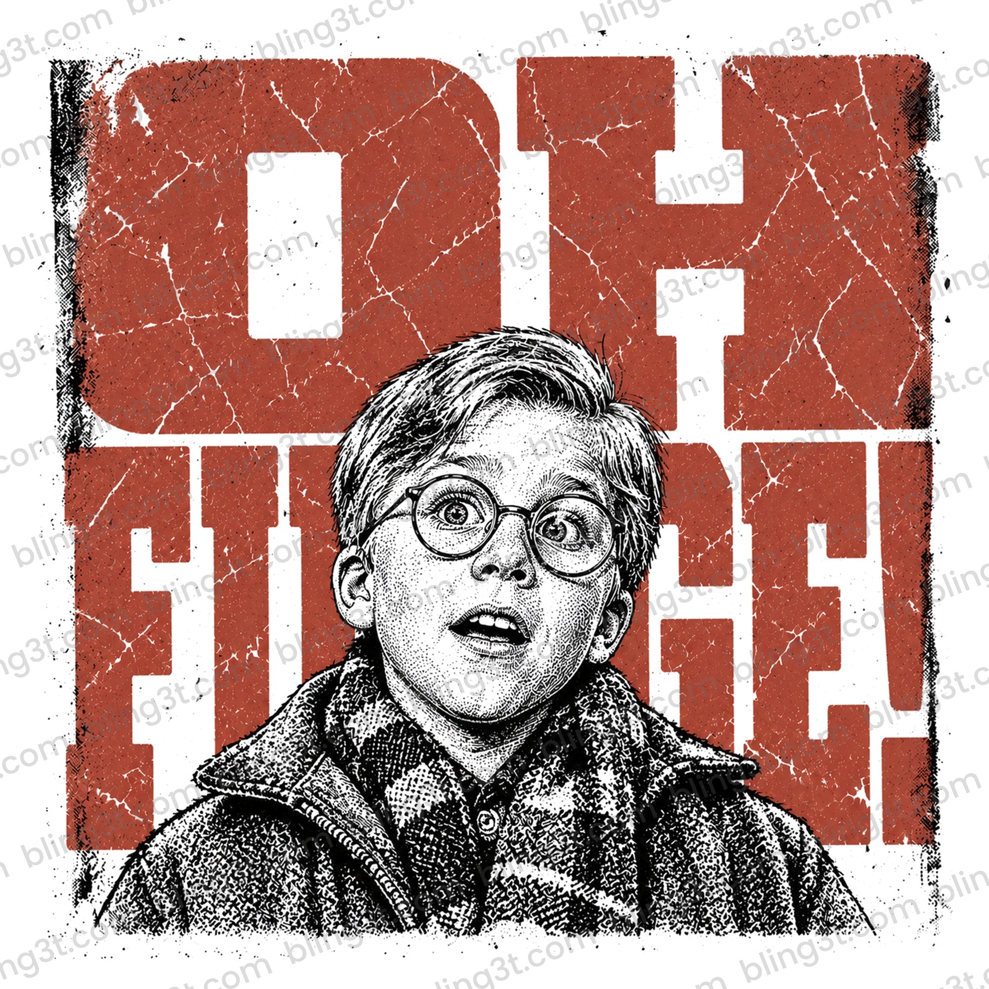 Oh Fudge Ralphie Distressed