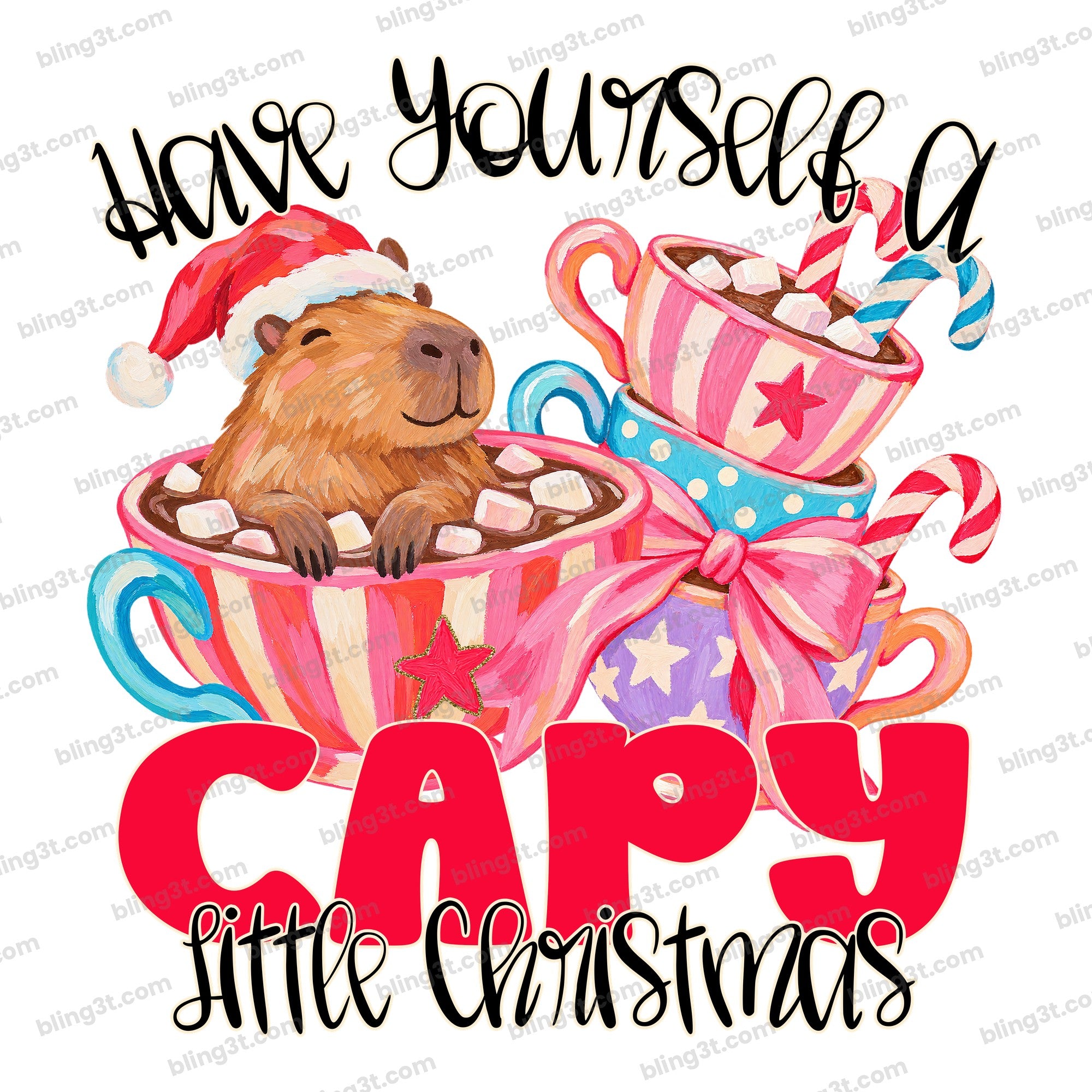 Have Yourself a Capy Little Christmas Capybara Cocoa