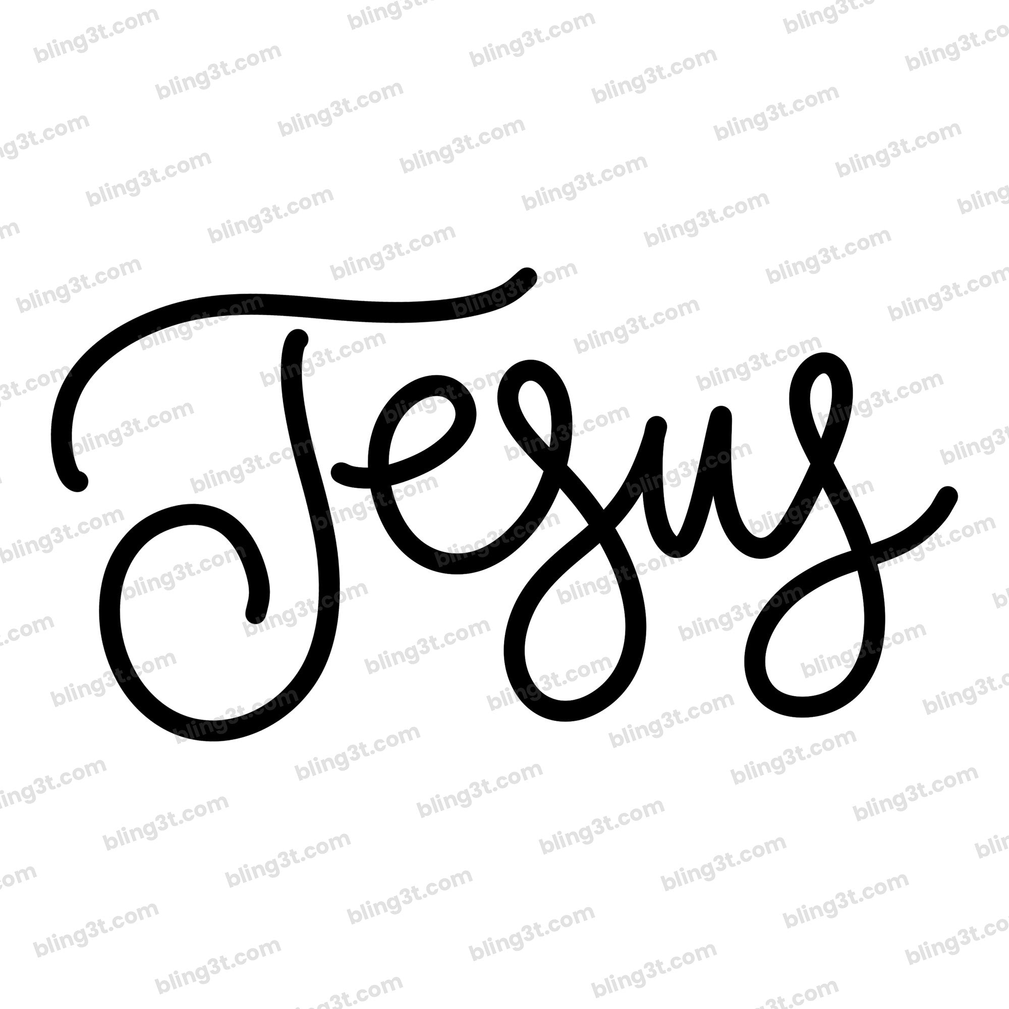 Jesus Holiday Script Lettering