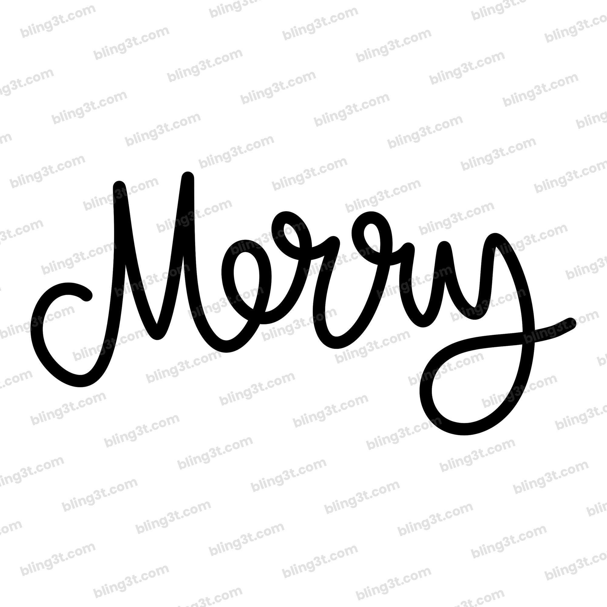 Merry Holiday Script Lettering