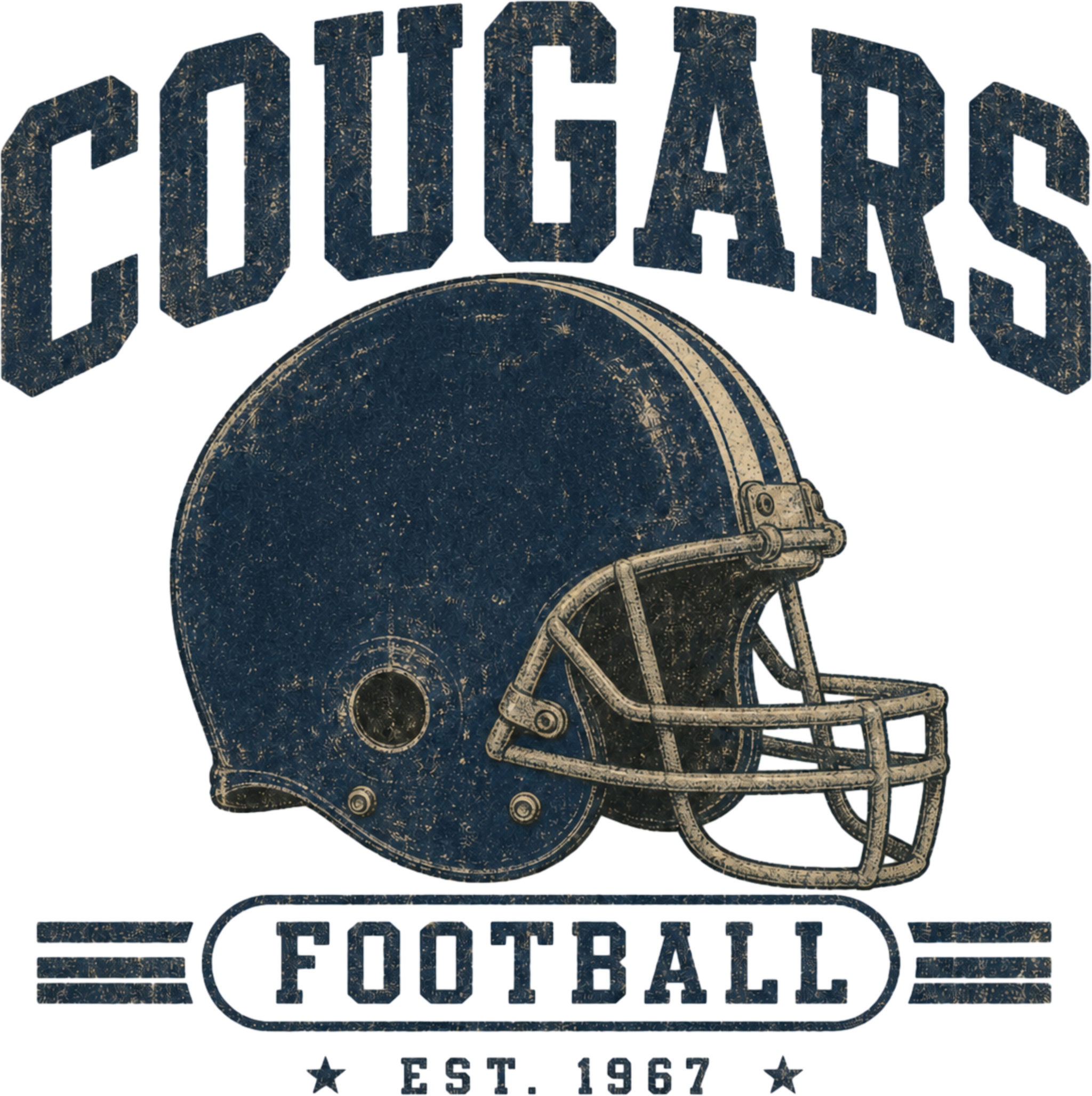 Personalized Vintage Football Helmet