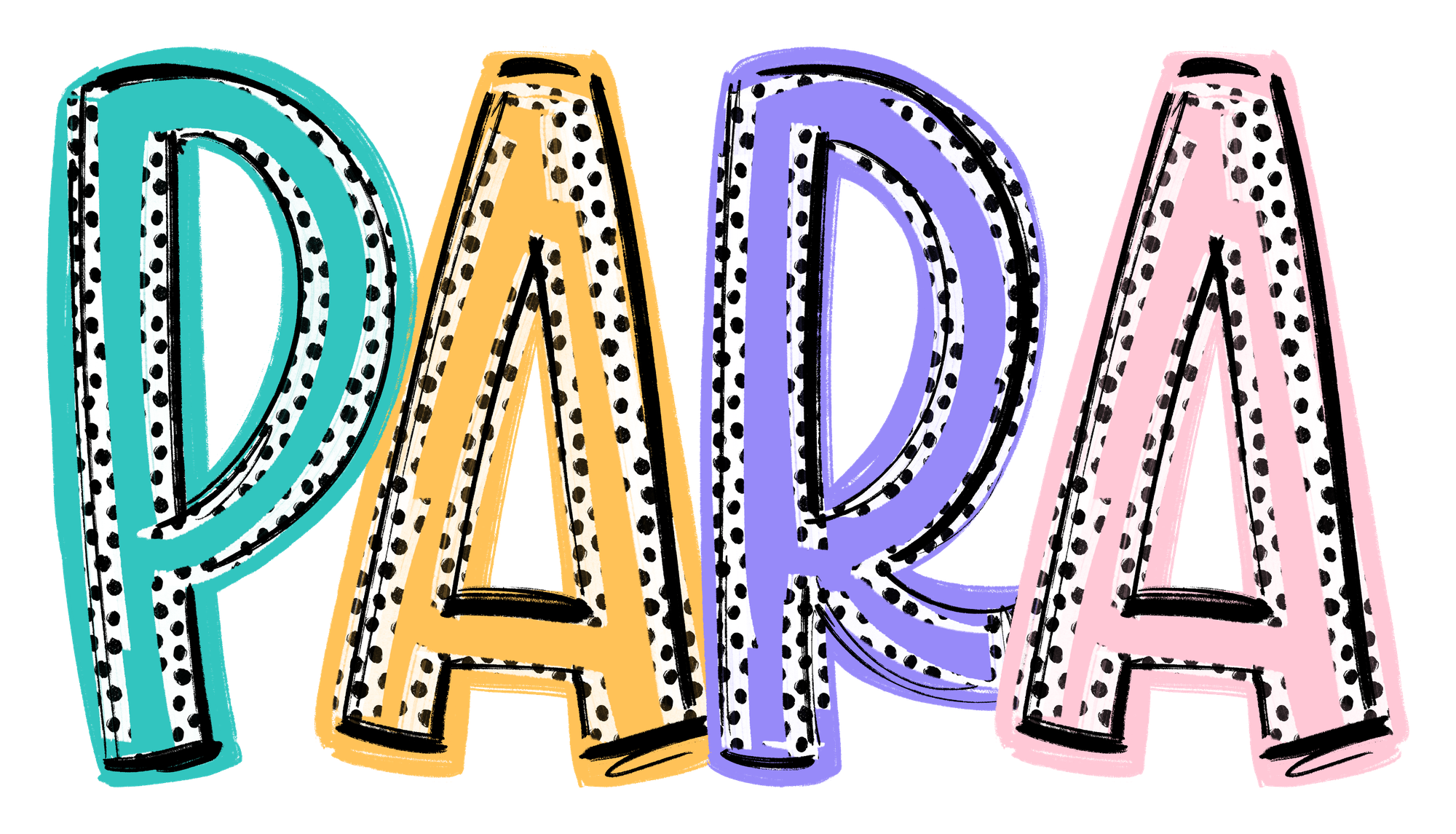 Personalized Colorful 1 Line Dixie Name