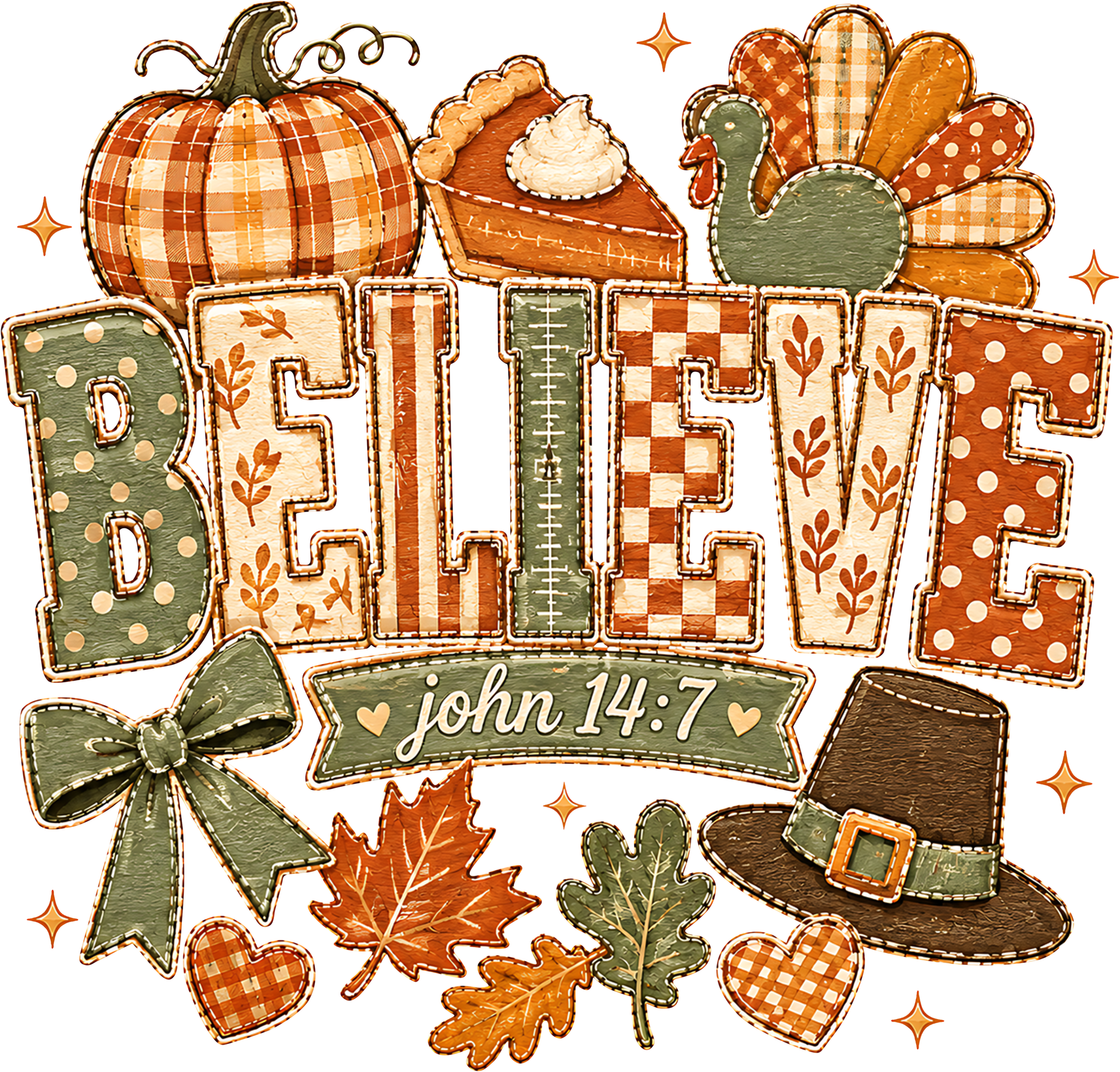 Believe Fall Patchwork