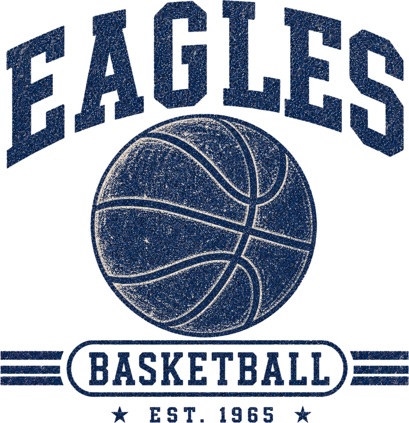 Eagles Basketball Est 1965 Navy DTF transfer