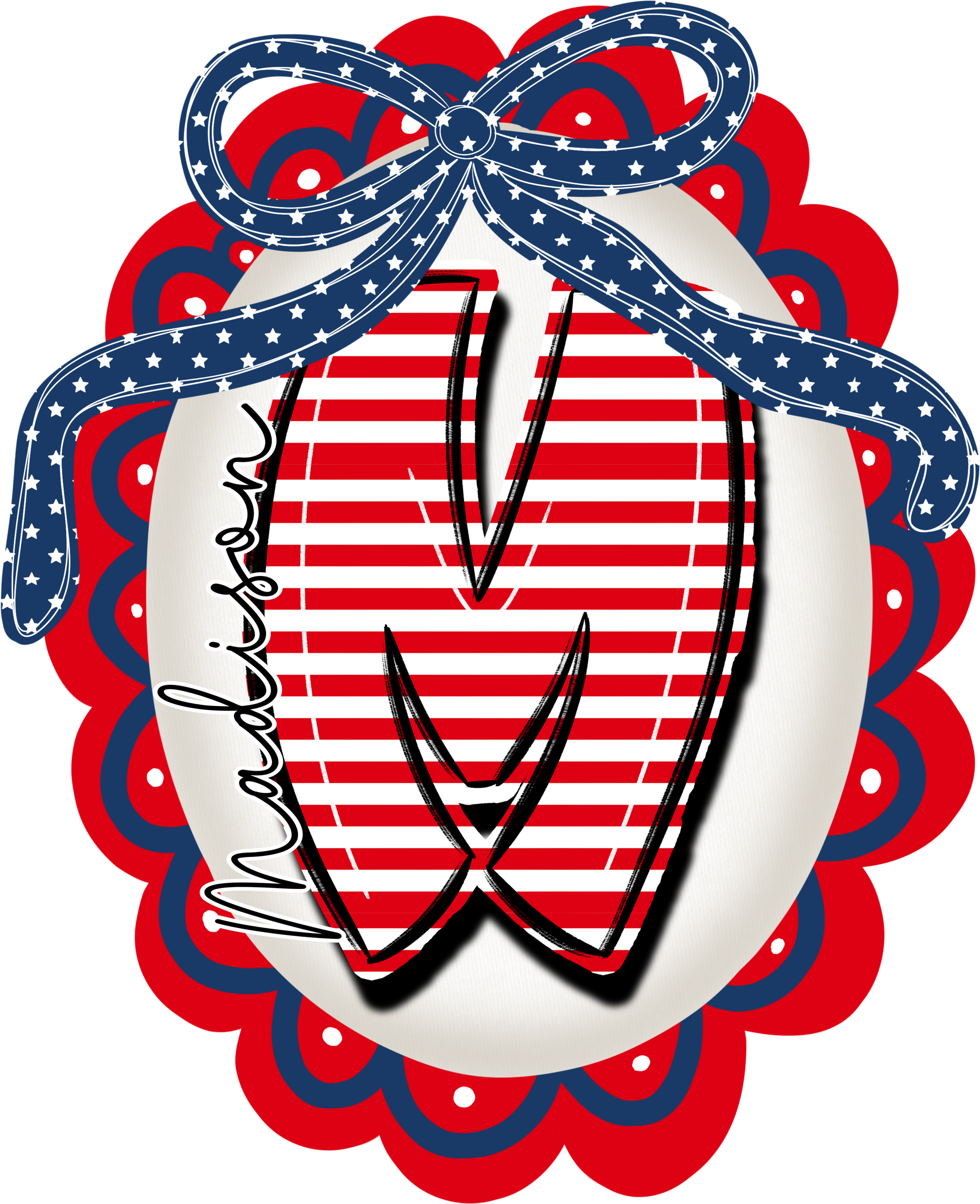 Personalized Patriotic Framed Letter