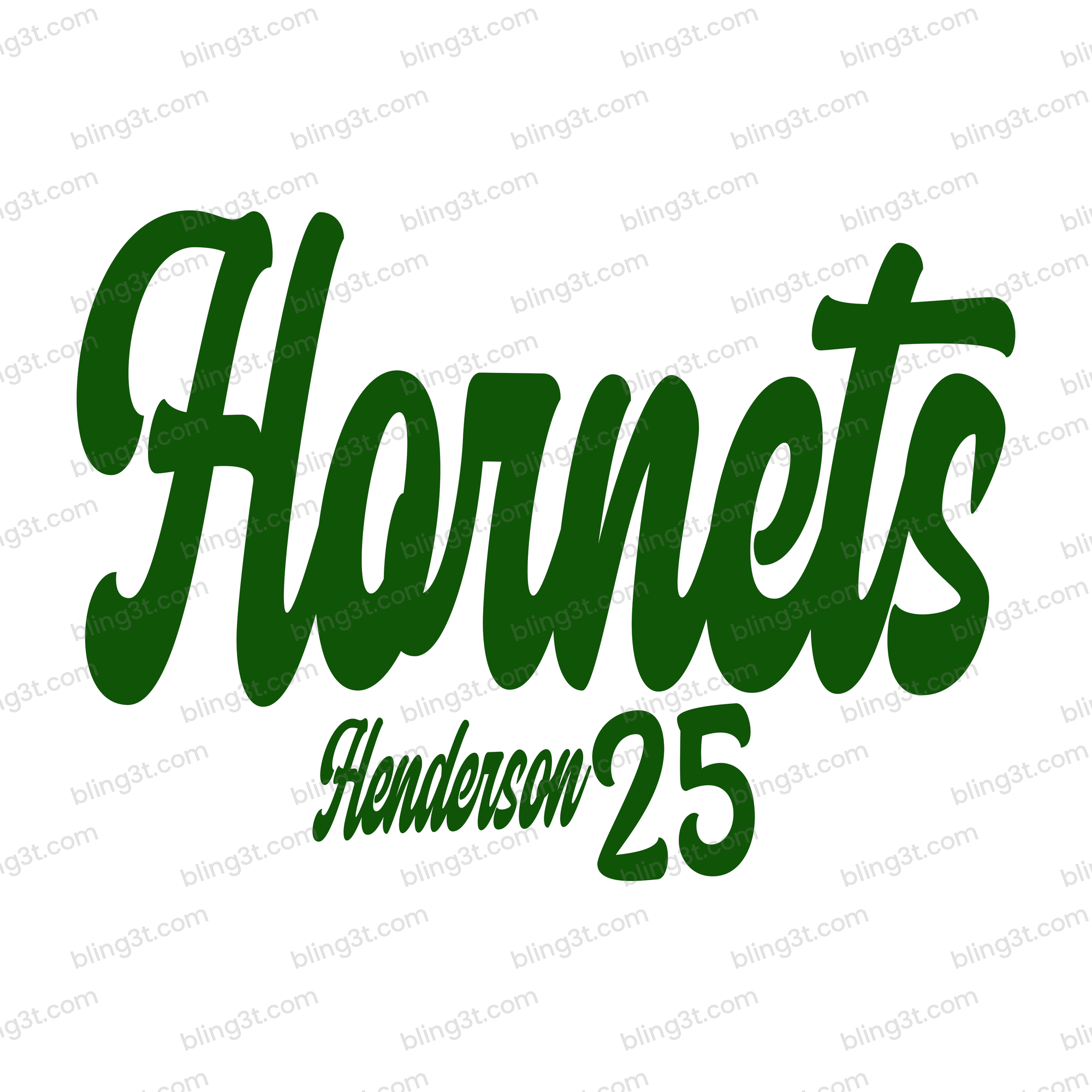 Personalized Retro Script with 2 Sleeve Prints