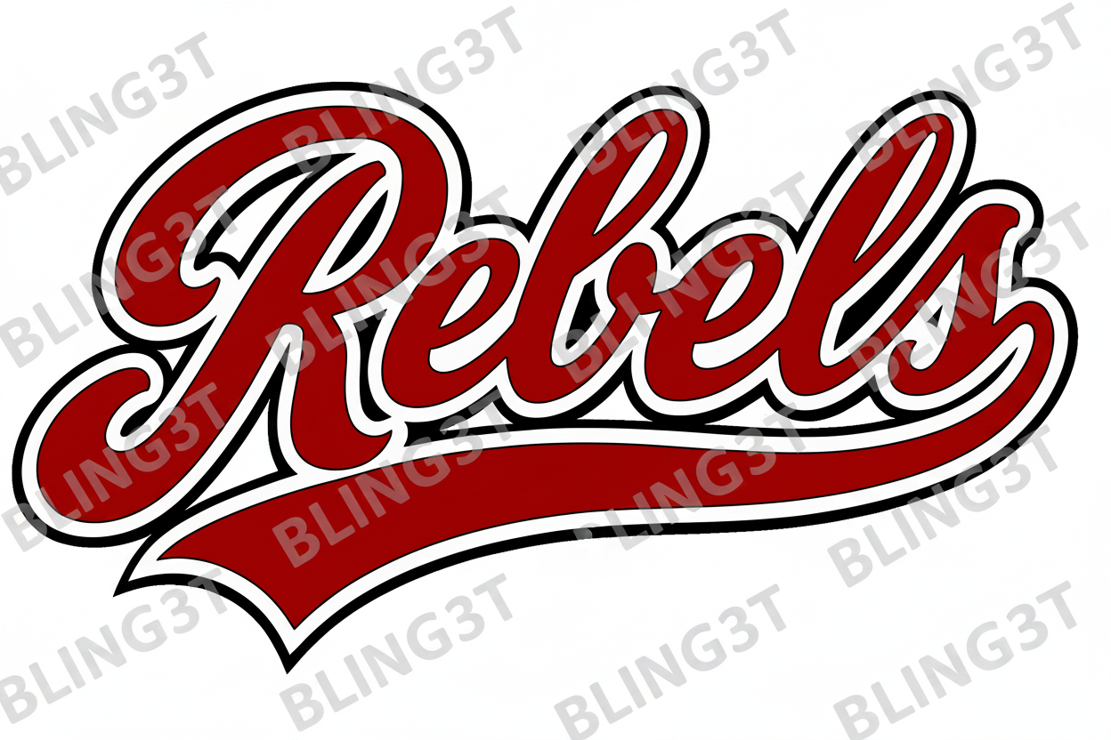 Personalized Vintage  word with tail - Bling3t