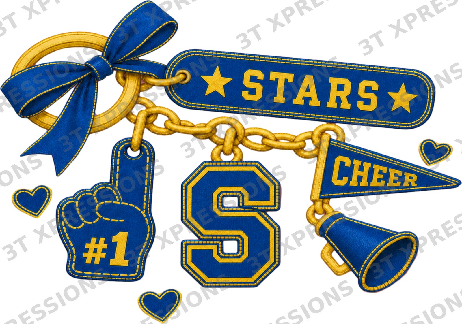 Personalized Cheer Key Chain 2 Color