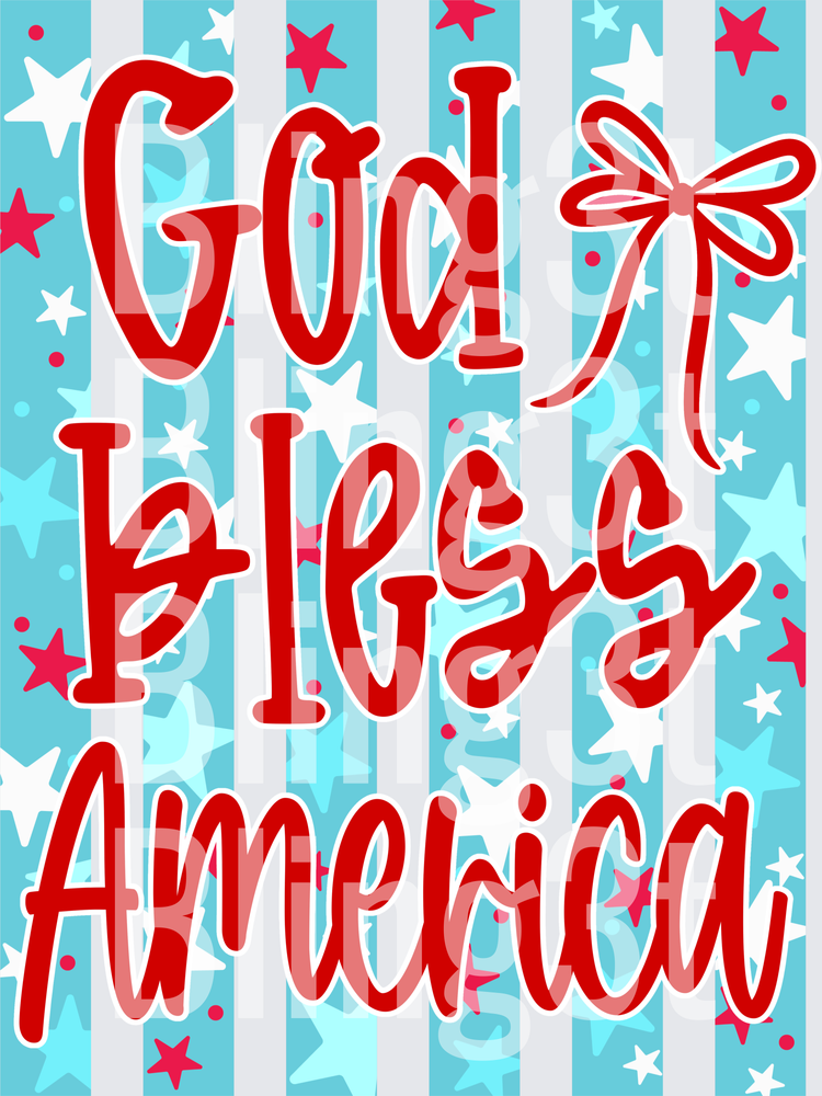 God bless America with bow